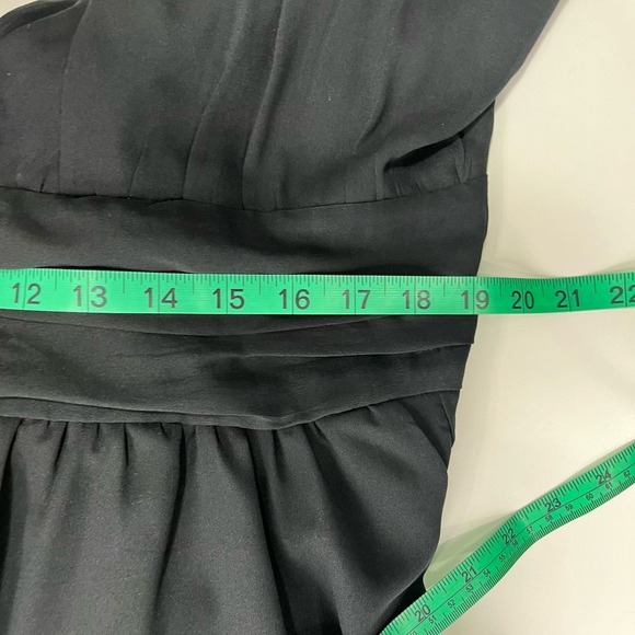 Abercrombie and Fitch Womens Size XXL Plunge Pleated Dress Black Fit & Flare NWT - Picture 9 of 13